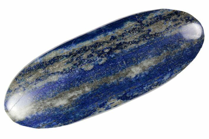 3.2" Polished Lapis Lazuli Palm Stone - Pakistan